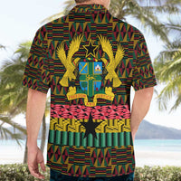 Kwame Nkrumah Hawaiian Shirt with Coat of Arms – Grunge Style Design