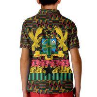 Kwame Nkrumah Kid Polo Shirt with Coat of Arms – Grunge Style Design