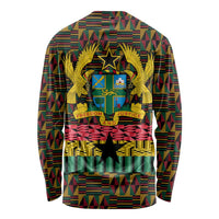 Kwame Nkrumah Long Sleeve Shirt with Coat of Arms – Grunge Style Design