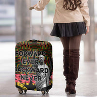 Kwame Nkrumah Luggage Cover with Coat of Arms – Grunge Style Design