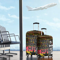 Kwame Nkrumah Luggage Cover with Coat of Arms – Grunge Style Design