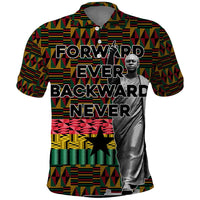 Kwame Nkrumah Polo Shirt with Coat of Arms – Grunge Style Design