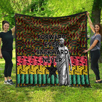 Kwame Nkrumah Quilt with Coat of Arms – Grunge Style Design