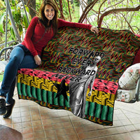 Kwame Nkrumah Quilt with Coat of Arms – Grunge Style Design