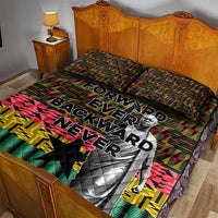 Kwame Nkrumah Quilt Bed Set with Coat of Arms – Grunge Style Design