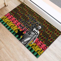 Kwame Nkrumah Rubber Doormat with Coat of Arms – Grunge Style Design
