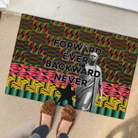 Kwame Nkrumah Rubber Doormat with Coat of Arms – Grunge Style Design