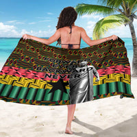 Kwame Nkrumah Sarong with Coat of Arms – Grunge Style Design