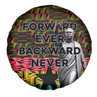 Kwame Nkrumah Spare Tire Cover with Coat of Arms – Grunge Style Design