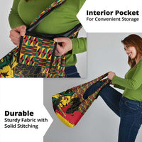 Ghana Lion Grocery Bag - Map & Coat of Arms Grunge Style Design