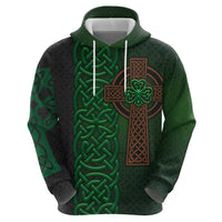 Ireland Celtic Knot and Clover Design Hoodie