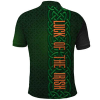 Ireland Celtic Knot and Clover Design Polo Shirt