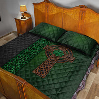 Ireland Celtic Knot and Clover Design Quilt Bed Set