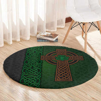 Ireland Celtic Knot and Clover Design Round Carpet