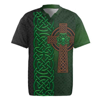 Ireland Celtic Knot and Clover Design Rugby Jersey