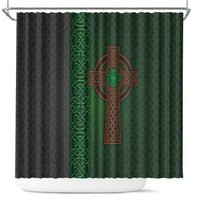 Ireland Celtic Knot and Clover Design Shower Curtain