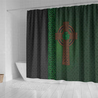 Ireland Celtic Knot and Clover Design Shower Curtain
