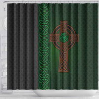 Ireland Celtic Knot and Clover Design Shower Curtain