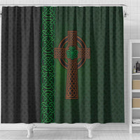 Ireland Celtic Knot and Clover Design Shower Curtain