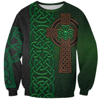 Ireland Celtic Knot and Clover Design Sweatshirt