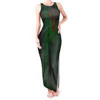 Ireland Celtic Knot and Clover Design Tank Maxi Dress