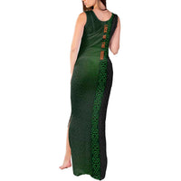 Ireland Celtic Knot and Clover Design Tank Maxi Dress