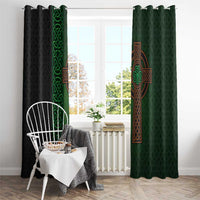 Ireland Celtic Knot and Clover Design Window Curtain
