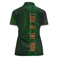 Ireland Celtic Knot and Clover Design Women Polo Shirt