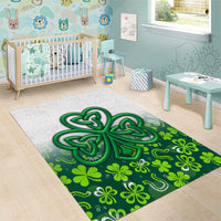 Celtic Knot and Clover Ireland - Inspired Design Area Rug