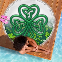 Celtic Knot and Clover Ireland - Inspired Design Beach Blanket