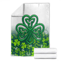 Celtic Knot and Clover Ireland - Inspired Design Blanket