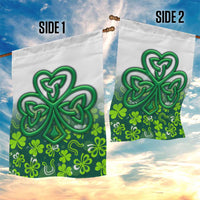 Celtic Knot and Clover Ireland - Inspired Design Garden Flag