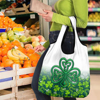 Celtic Knot and Clover Ireland - Inspired Design Grocery Bag