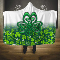 Celtic Knot and Clover Ireland - Inspired Design Hooded Blanket
