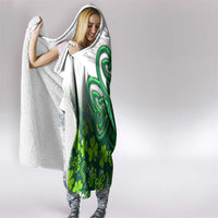 Celtic Knot and Clover Ireland - Inspired Design Hooded Blanket