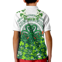 Celtic Knot and Clover Ireland - Inspired Design Kid Polo Shirt