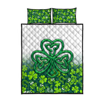 Celtic Knot and Clover Ireland - Inspired Design Quilt Bed Set