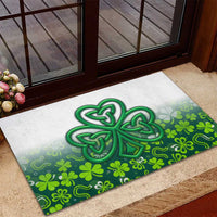 Celtic Knot and Clover Ireland - Inspired Design Rubber Doormat