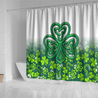 Celtic Knot and Clover Ireland - Inspired Design Shower Curtain