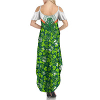 Celtic Knot and Clover Ireland - Inspired Design Summer Maxi Dress