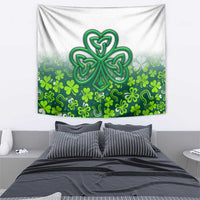 Celtic Knot and Clover Ireland - Inspired Design Tapestry