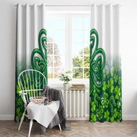 Celtic Knot and Clover Ireland - Inspired Design Window Curtain