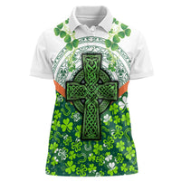 Celtic Knot and Clover Ireland - Inspired Design Women Polo Shirt