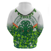 Celtic Knot and Clover Ireland - Inspired Design Zip Hoodie