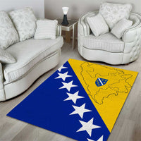 Bosnia and Herzegovina Area Rug Flag and Coat of Arms Hoodie – Unique Combination Design