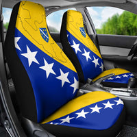 Bosnia and Herzegovina Car Seat Cover Flag and Coat of Arms Hoodie – Unique Combination Design