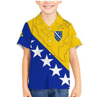 Bosnia and Herzegovina Family Matching Mermaid Dress and Hawaiian Shirt Flag and Coat of Arms Hoodie – Unique Combination Design