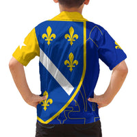 Bosnia and Herzegovina Family Matching Summer Maxi Dress and Hawaiian Shirt Flag and Coat of Arms Hoodie – Unique Combination Design