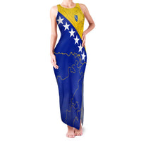 Bosnia and Herzegovina Family Matching Tank Maxi Dress and Hawaiian Shirt Flag and Coat of Arms Hoodie – Unique Combination Design