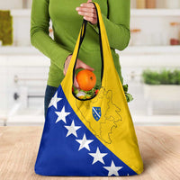 Bosnia and Herzegovina Grocery Bag Flag and Coat of Arms Hoodie – Unique Combination Design